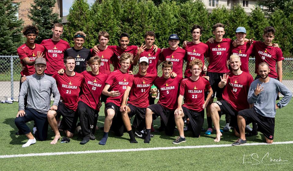 Belgisch U20 team 4de op het WK
